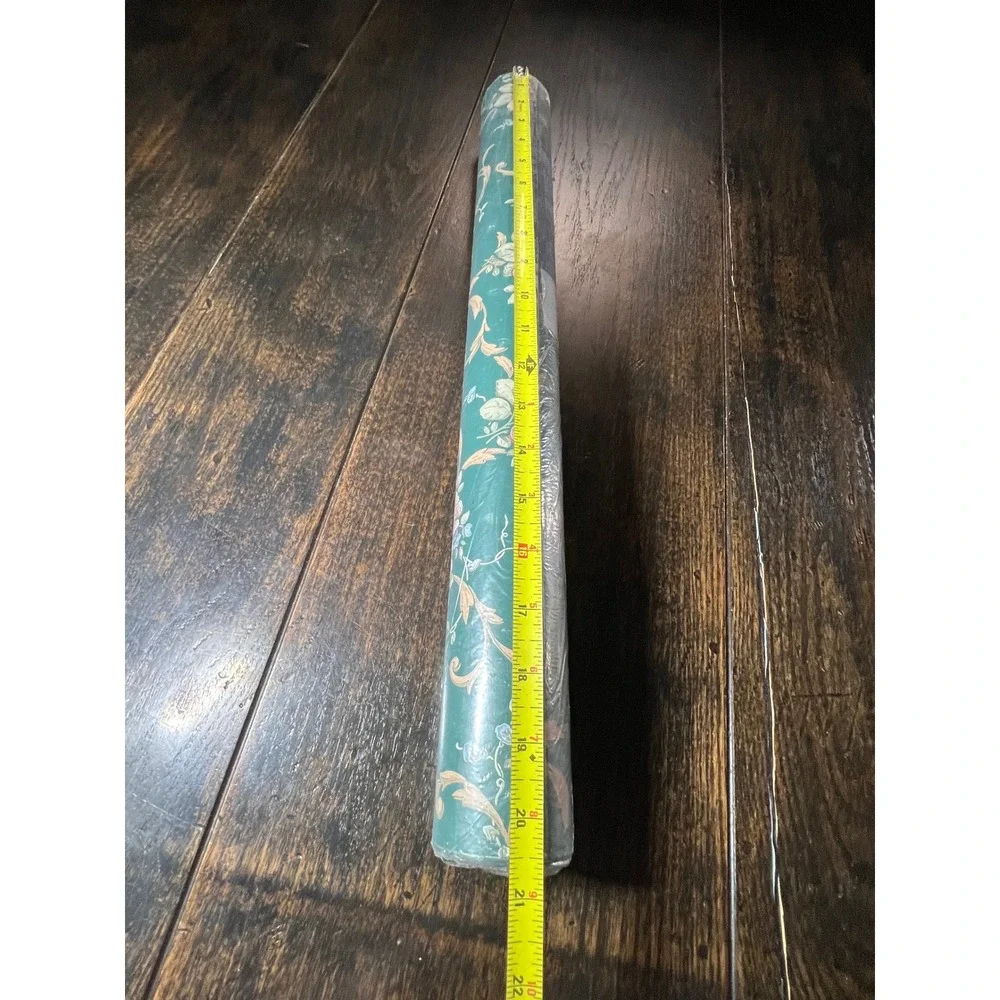 C&A Wallcoverings VTG Floral Wallpaper Teal Pink Green SH2093 Run 4 33ft Bolt